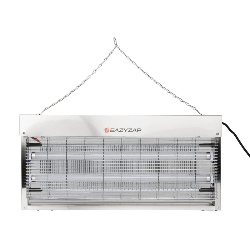 Désinsectiseur LED en inox brossé Eazyzap 20W