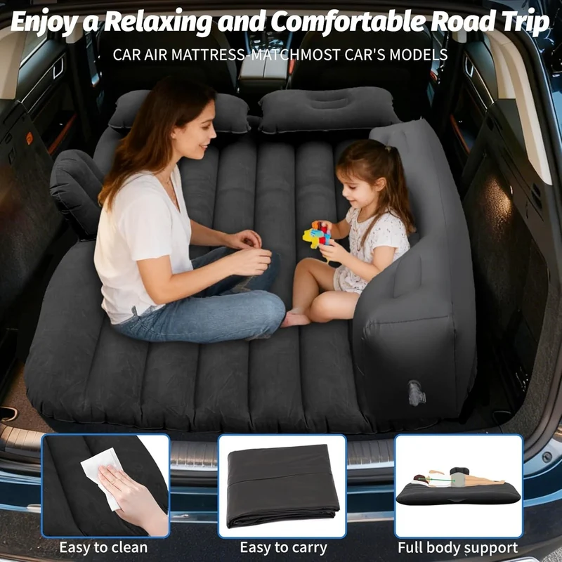 Auto Luftmatratze SUV PKW Rücksitz Bett 12V Pumpe Camping