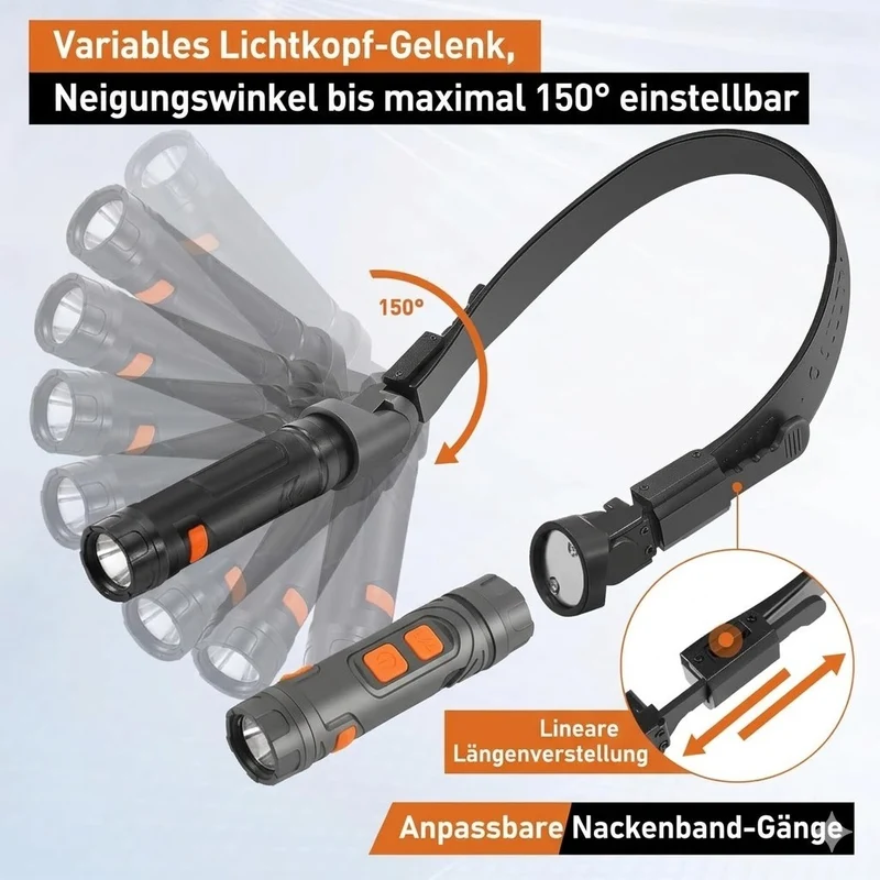 Magnetische LED Leselampe Abnehmbar Buchlampe Flexibel Nachtlicht Geschenk
