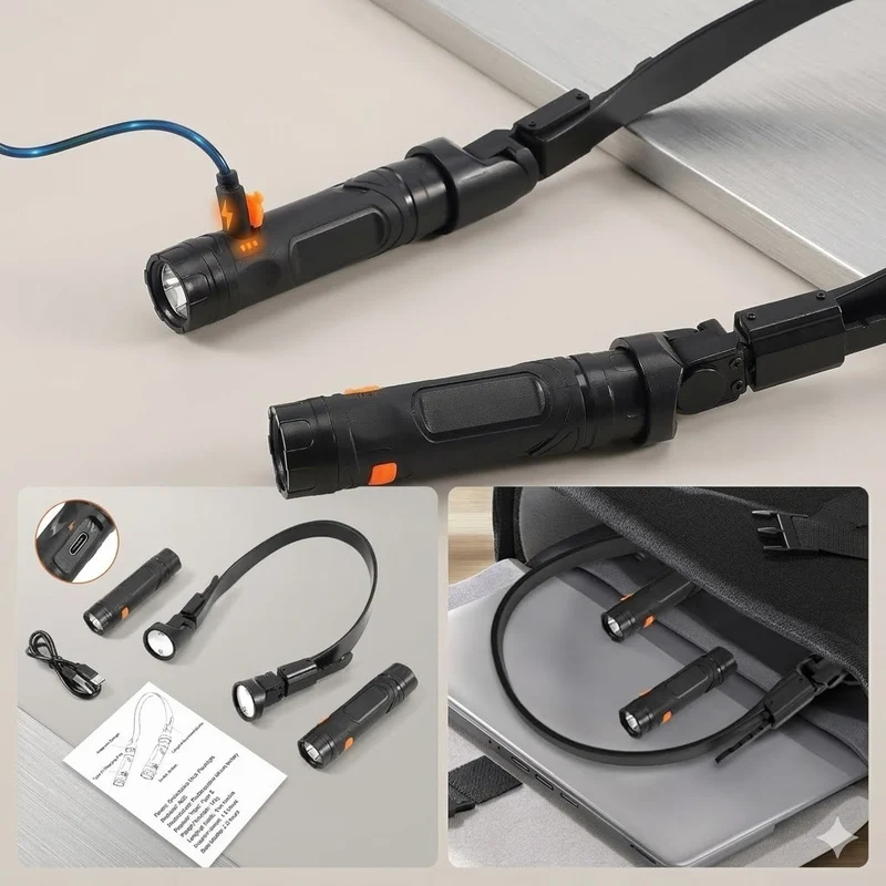 Magnetische LED Leselampe Abnehmbar Buchlampe Flexibel Nachtlicht Geschenk