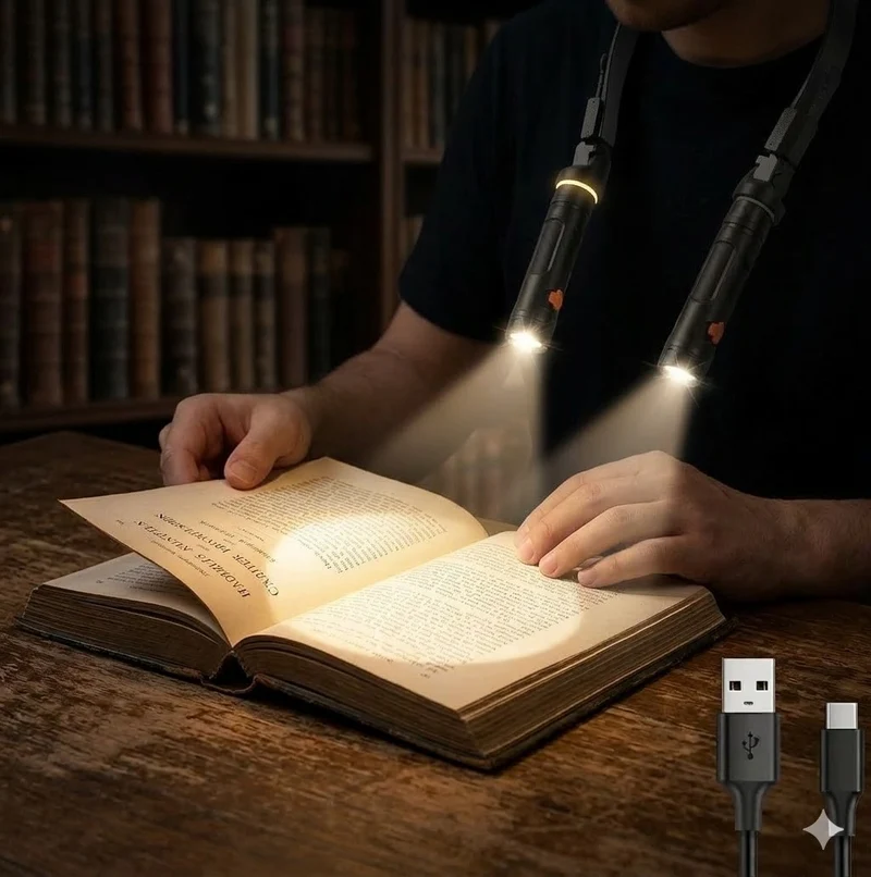 Magnetische LED Leselampe Abnehmbar Buchlampe Flexibel Nachtlicht Geschenk