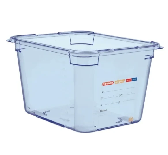 Araven Bac gastronorme GN1/2 bleu 200 mm