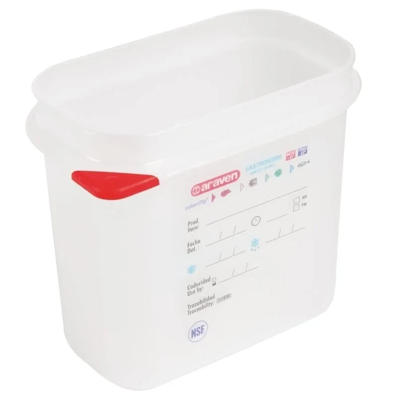 Araven bacs alimentaires codés par couleur GN 1/9, 15 cm
