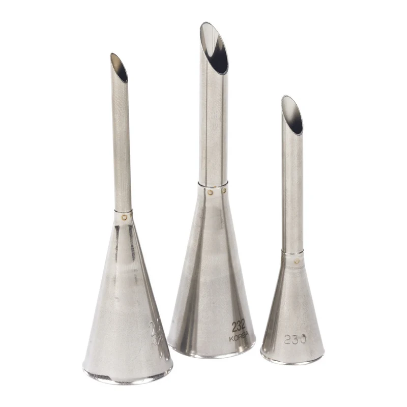 Lot de 3 douilles inox à choux