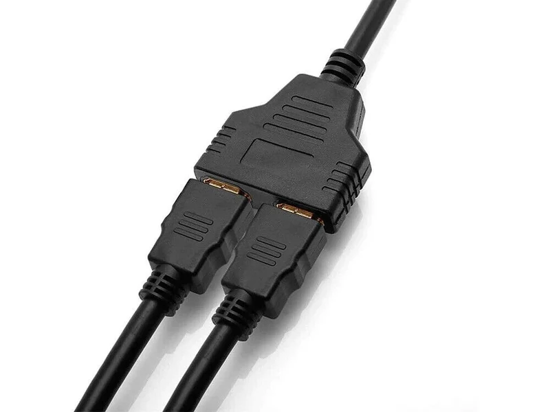 HDMI Splitter Verteiler 2 in 1 Adapter Konverter Hub Kabel PC TV HDMI Wandler