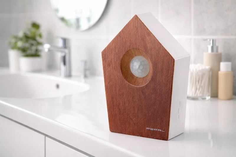 Vogelgesang Box mit Bewegungssensor 120 Sekunden – Naturgeräusche in Holzoptik