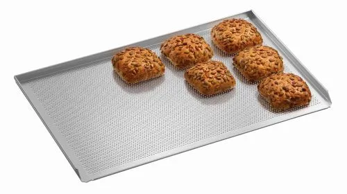 Plaques de cuisson 600 x 400 mm – Aluminium ou inox, pleines ou perforées