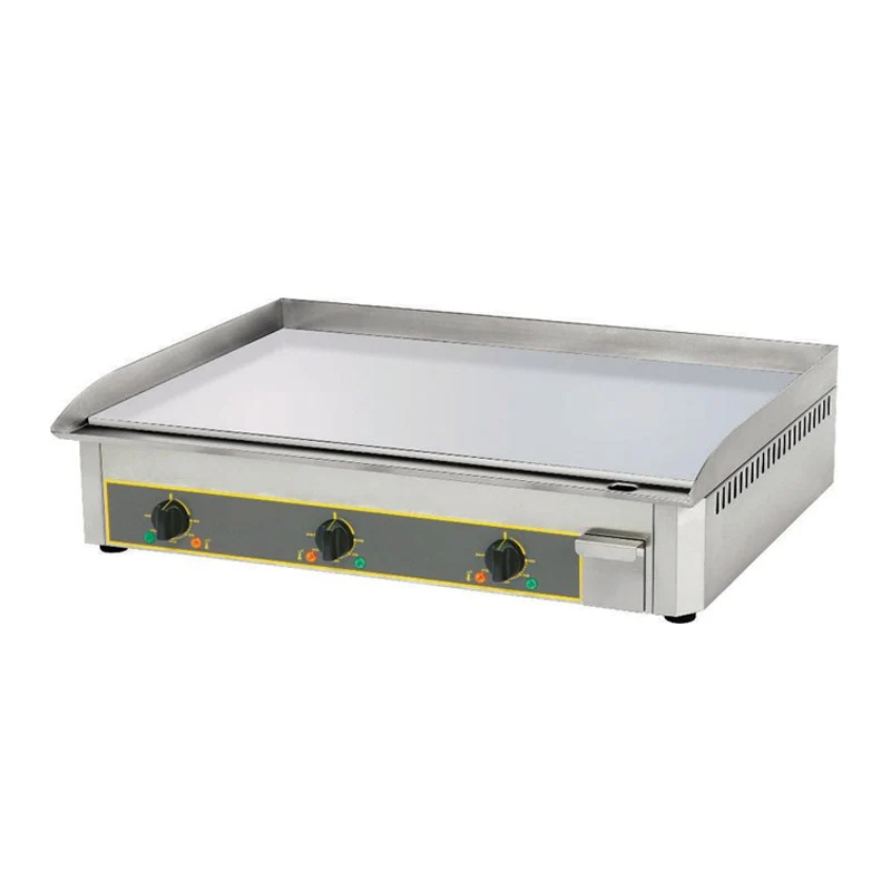 Furnotel - Plaque lisse à snacker électrique - Emaillée - 3 zones de chauffe - PSR900EE
