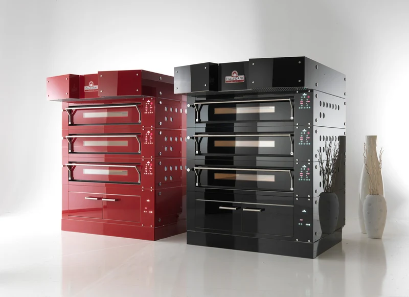 Italforni - Four à pizza avec support acier inox hauteur 800 mm - 1 chambre - 12 ou 9 pizzas - BULL1CHHSP