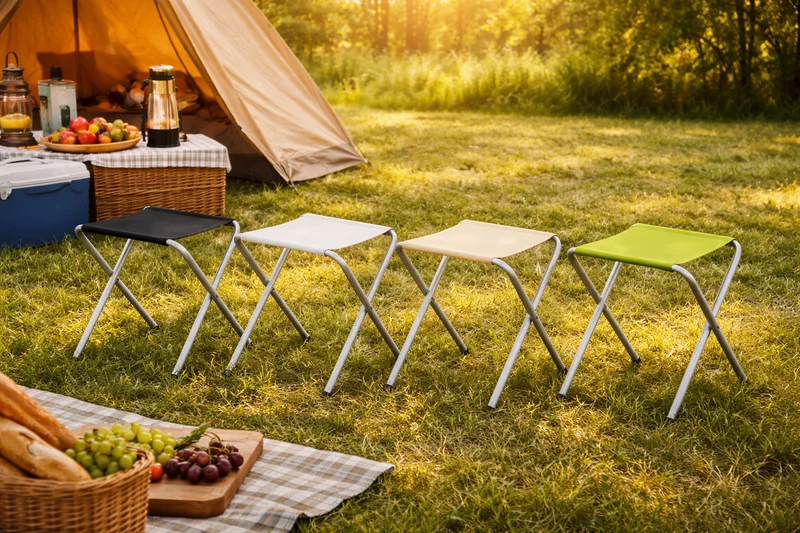 Klapphocker Campinghocker faltbar – Outdoor Angelhocker Reisehocker, 1 Stück