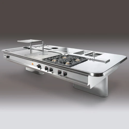 Ligne de cuisson suspendue, profondeur 900mm - Sur mesure