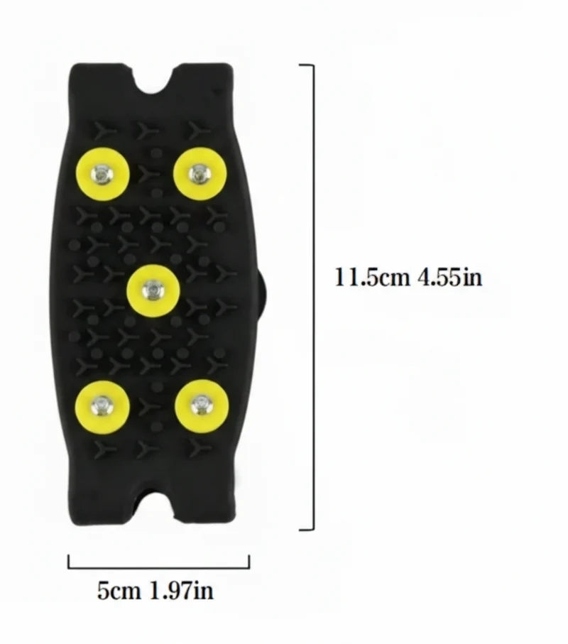 Anti Rutsch Schuhüberzüge Eisspikes 5 Zähne Outdoor Schnee 1 Paar