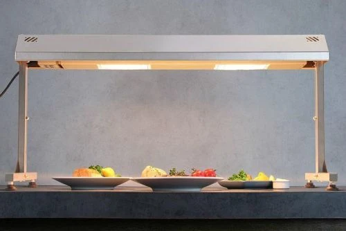 Support inox avec lampes chauffantes quartz ou infrarouge