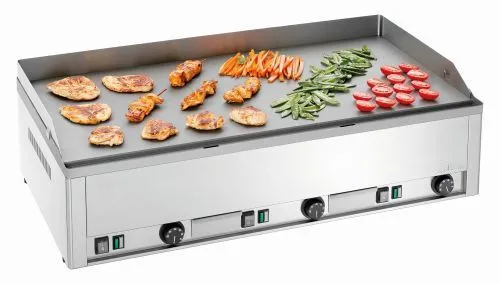 Plancha électrique professionnelle à 2 ou 3 zones chauffantes