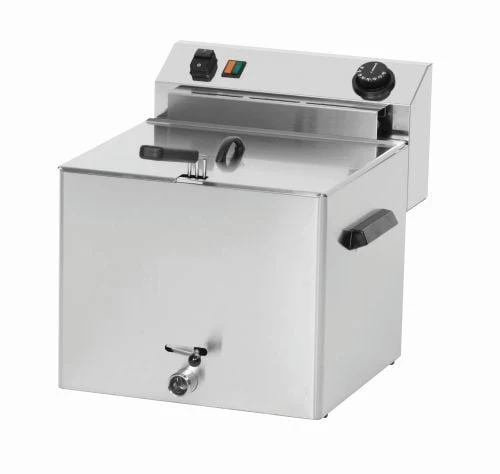 Friteuse électrique Pro 400 V – À poser, inox, cuve simple ou double 10 à 20 litres