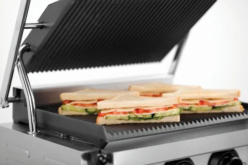 Grill panini professionnel inox et fonte 50°C à 300°C