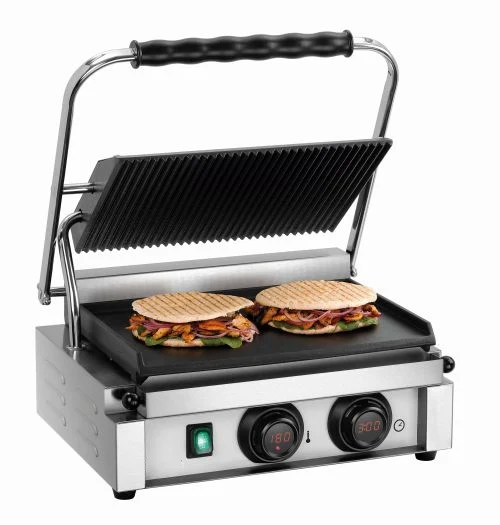 Grill panini professionnel inox et fonte 50°C à 300°C