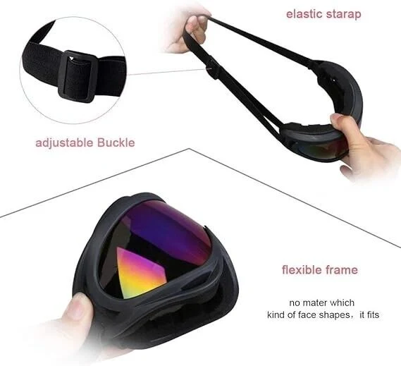 Skibrille & Snowboard Brille mit UV400 Schutz – Anti-Fog, Helmkompatibel, Unisex 1 stück