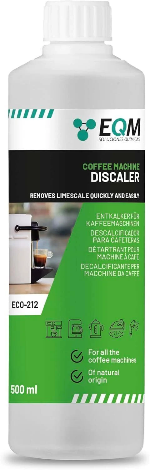 Entkalker für Kaffeemaschinen & Kaffeevollautomaten - 500 ML - Universal Kalklöser - 100% Natürlicher Ursprung - Geeignet für alle Marken
