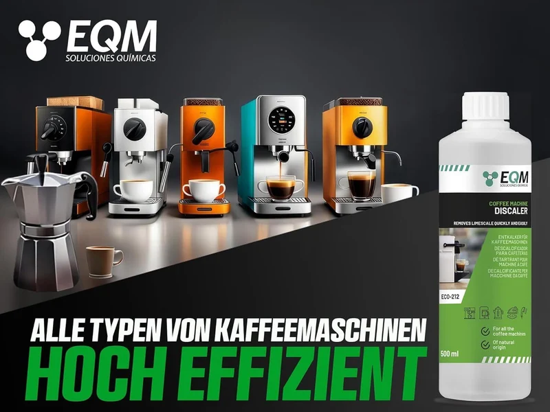 Entkalker für Kaffeemaschinen & Kaffeevollautomaten - 500 ML - Universal Kalklöser - 100% Natürlicher Ursprung - Geeignet für alle Marken