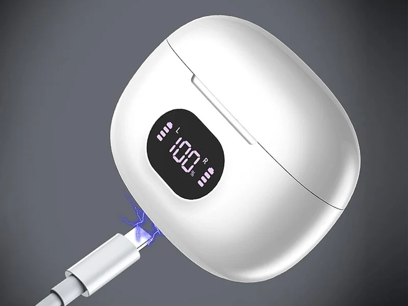 Bluetooth In Ear Kopfhörer TWS Kabellos mit LED Ladecase, Mikrofon und Touch Steuerung – Wireless Earbuds für Android, iOS und Windows
