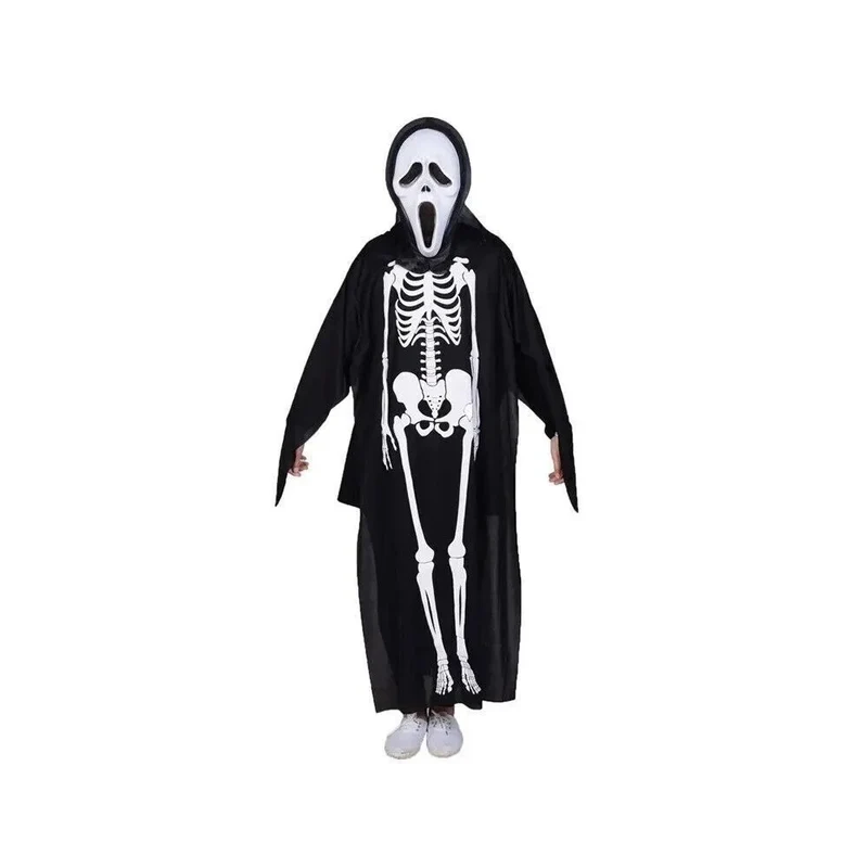 Halloween Skelett Kostüm Damen & Kinder Karneval Verkleidung Jumpsuit Cosplay 👻