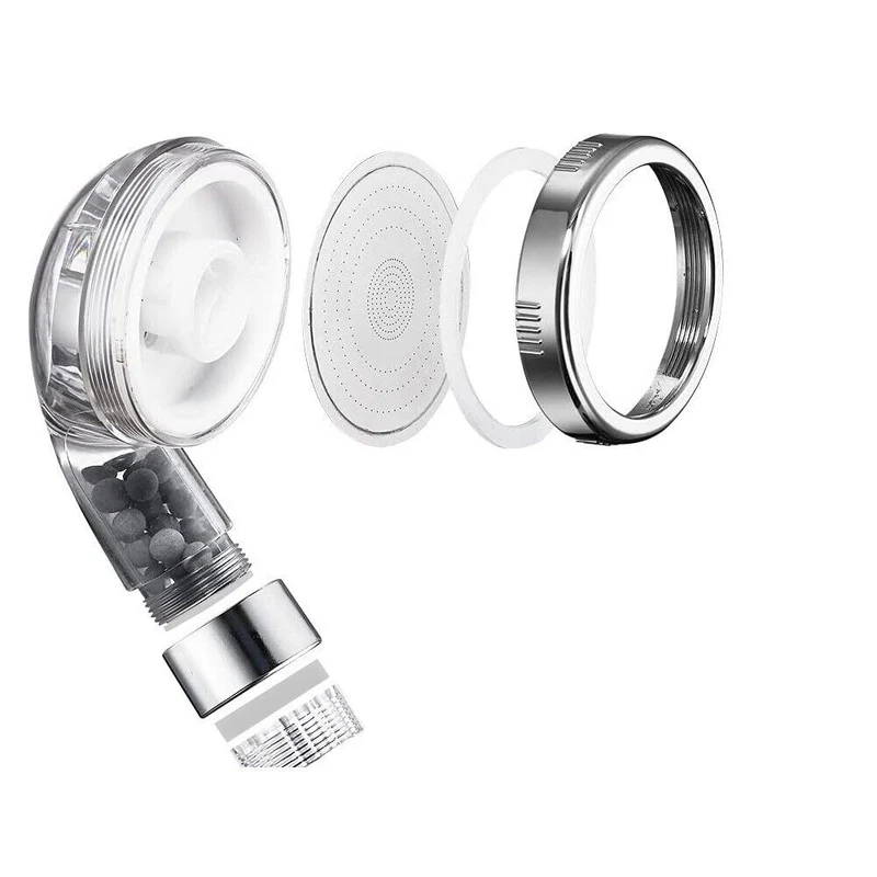 Filtration Duschkopf Hochdruck Handbrause mit Ionisierung & Kalkfilter