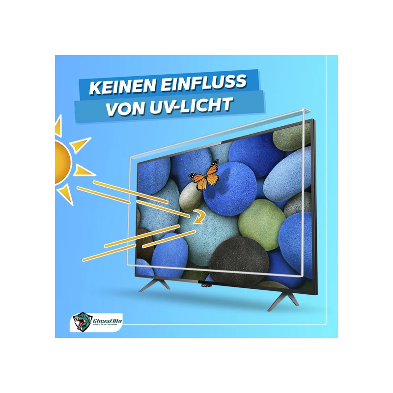 GlassZilla 86 Zoll Fernseher Schutz/TV Bildschirmschutz /Displayschutz 3mm Acryl