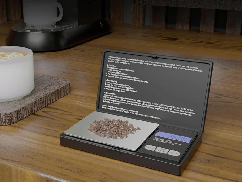 Digitale Taschenwaage 500 g mit 0,1 g Genauigkeit – Präzisionswaage mit LCD & TARA