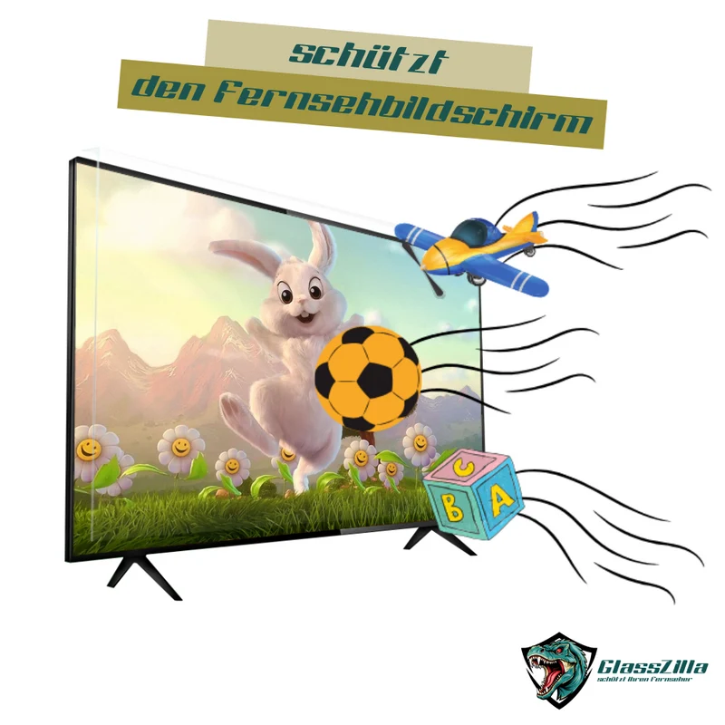 GlassZilla 48 Zoll Fernseher Schutz / TV Bildschirmschutz / Displayschutz / TVs In Produktion – Lieferzeit 3–6 Wochen