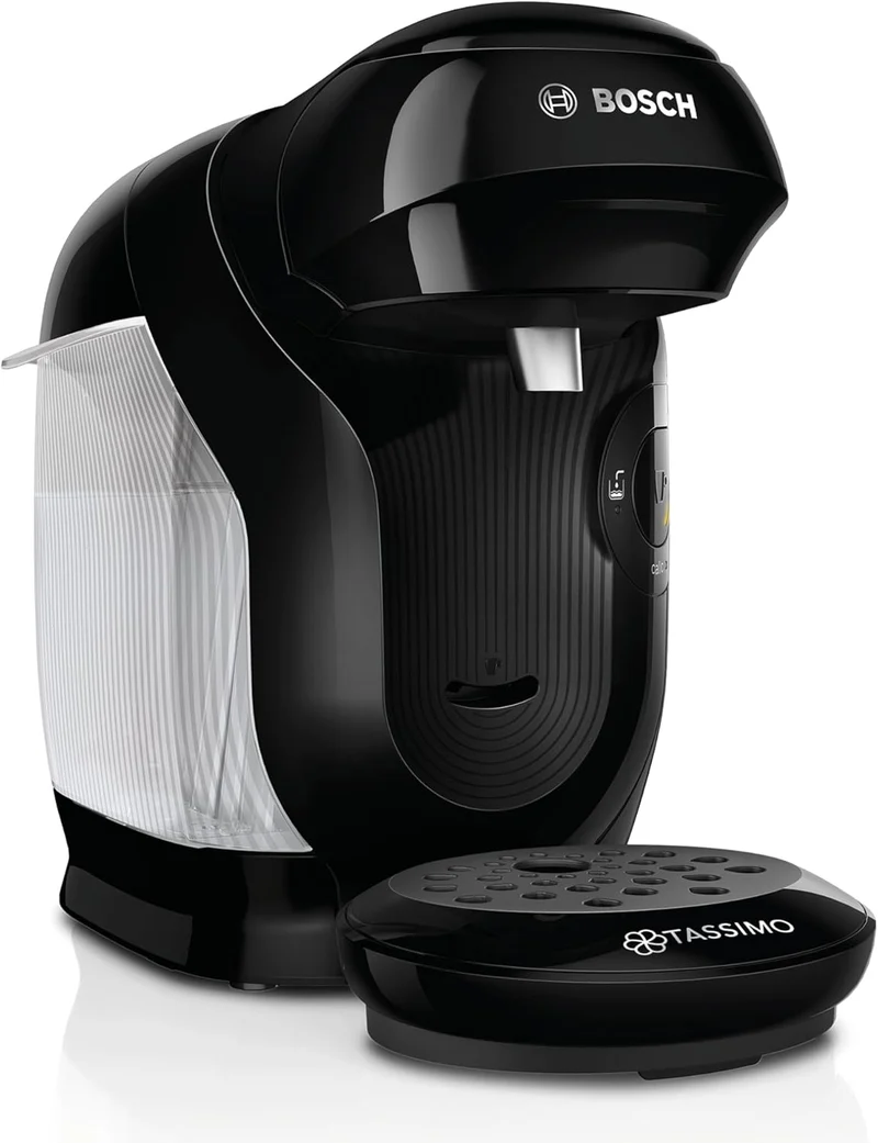 Bosch Tassimo Style Friendly TAS112E – Kapselmaschine 1400W, Schwarz | Über 70 Getränke, One-Touch Bedienung, INTELLIBREW & Nachhaltiges Design