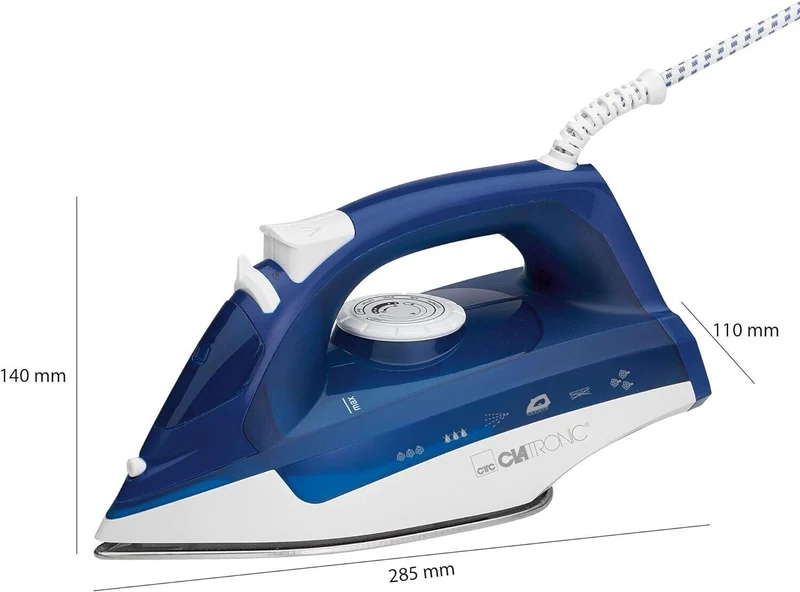 Clatronic Dampfbügelautomat DB 3704 weiß/blau, 2200 Watt, NEU