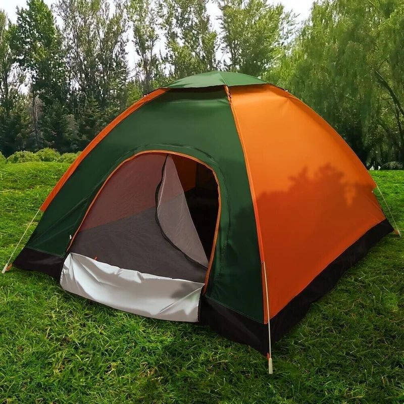 Camping Zelt 3-4 Personen Pop Up Kuppel Campingzelt,einfacher Aufbau Wurfzelt