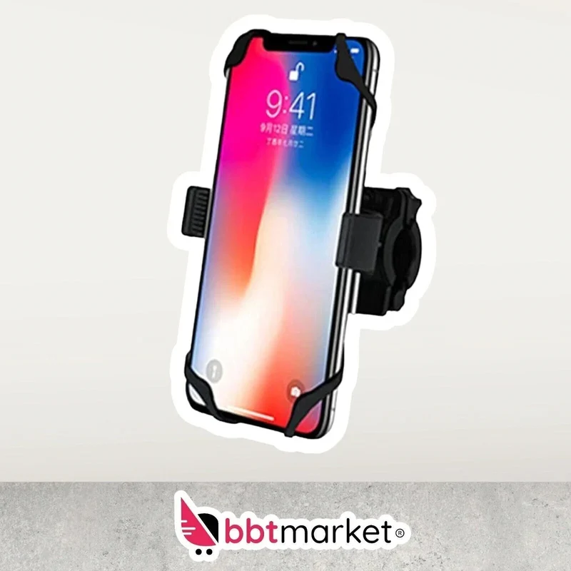 Universal Handyhalterung Fahrrad aus Silikon – 360° Smartphone Lenkerhalter bis 6,5 Zoll für Fahrrad, E-Bike & Scooter