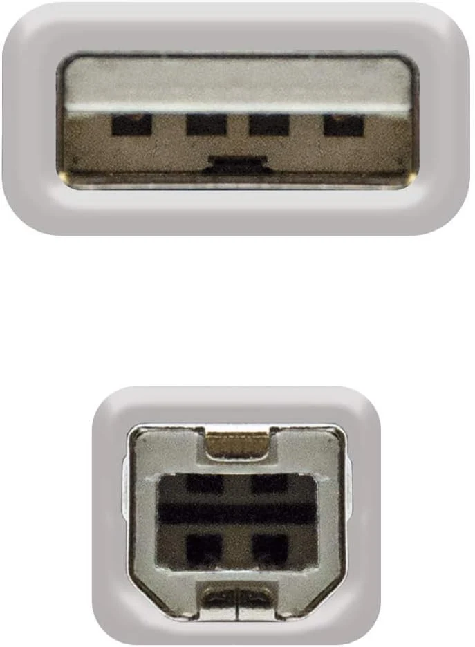 USB 2.0 Druckerkabel 1,5 m – USB-A auf USB-B Highspeed Kabel mit Ferritfilter für Drucker & Scanner