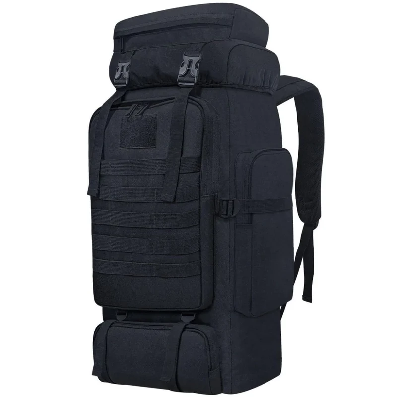 80L Taktischer Wanderrucksack – Wasserdichter Camping & Outdoor Rucksack mit Regenschutz