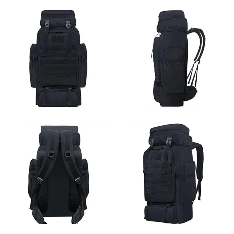80L Taktischer Wanderrucksack – Wasserdichter Camping & Outdoor Rucksack mit Regenschutz