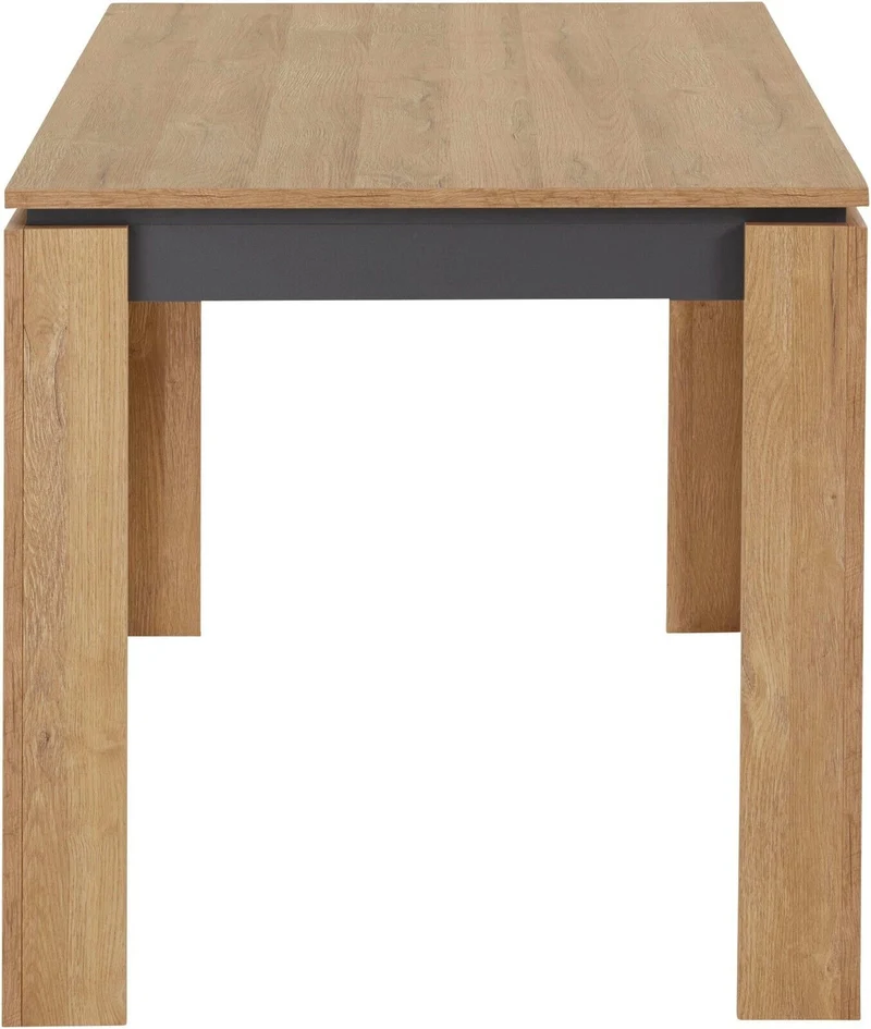ESSTISCH KATRIN, Breite 140 cm. Alteiche/anthrazit NEU & OVP