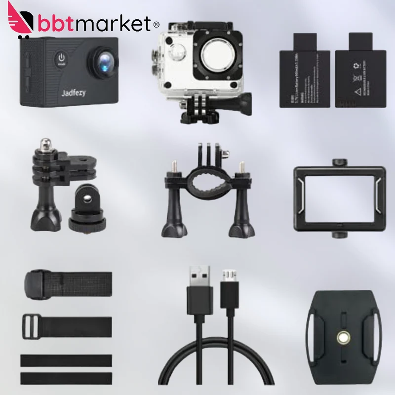 Action Cam 1080P/12MP Unterwasserkamera Sport Kamaras 30M Wasserdichtes 140Grad