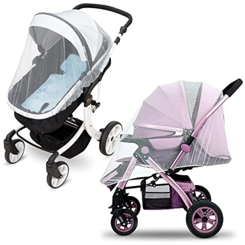 2x Universal Moskitonetz für Kinderwagen Buggy Insektenschutz Mückennetz Fliegen X001qcae4v