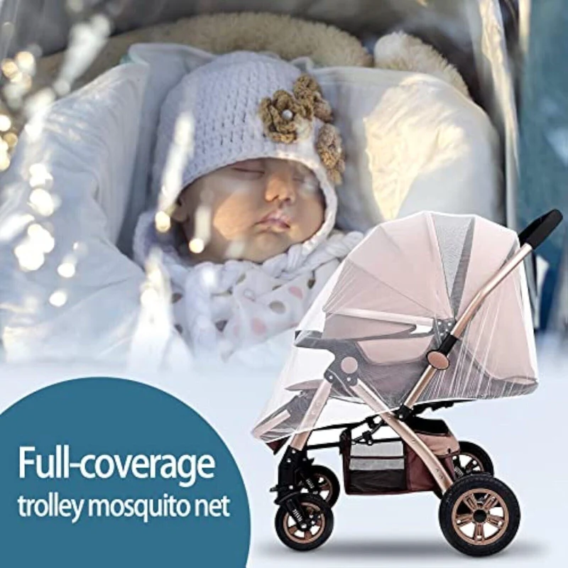 2x Universal Moskitonetz für Kinderwagen Buggy Insektenschutz Mückennetz Fliegen X001qcae4v