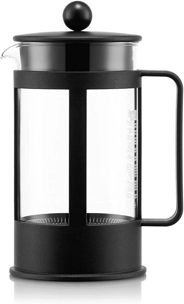 Bodum Kenya Kaffeebereiter 350ml – French Press für 3 Tassen aus Borosilikatglas & Edelstahl
