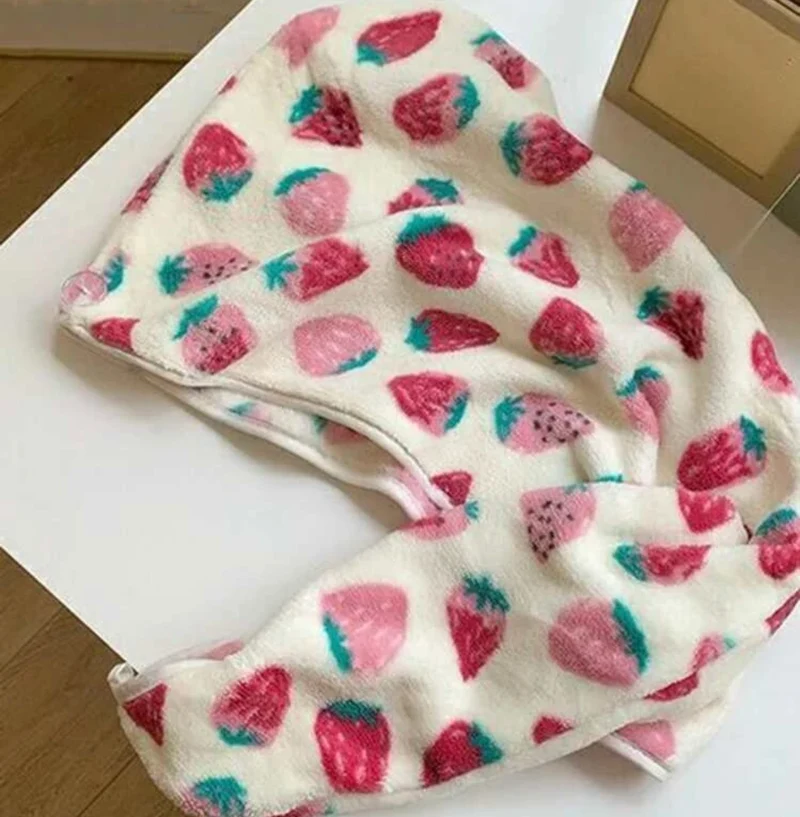 Strawberry twist microfiber towel