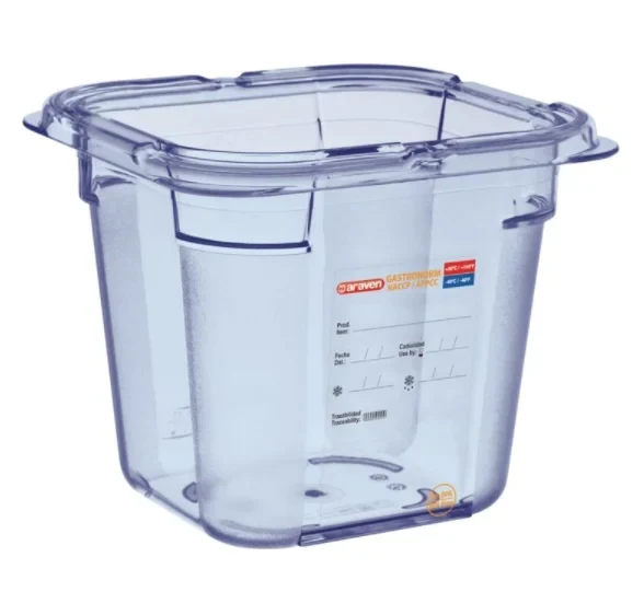 Araven Bac gastronorme GN1/6 ABS bleu 150 mm