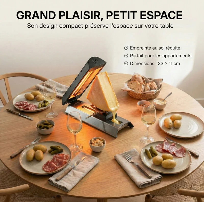 Appareil à raclette traditionnel Compact-Pro Louis Tellier