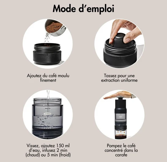 Cafetière nomade OXO – la cafetière à infusion rapide