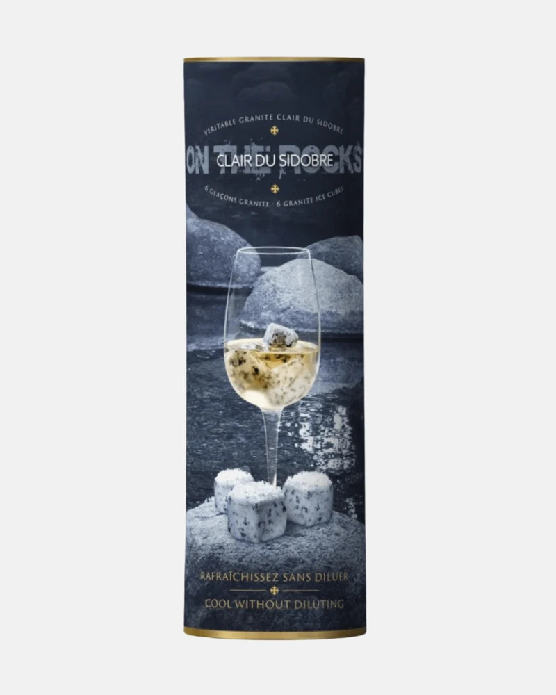 Coffret pierres à whisky– 6 glaçons en granit du Sidobre + pince
