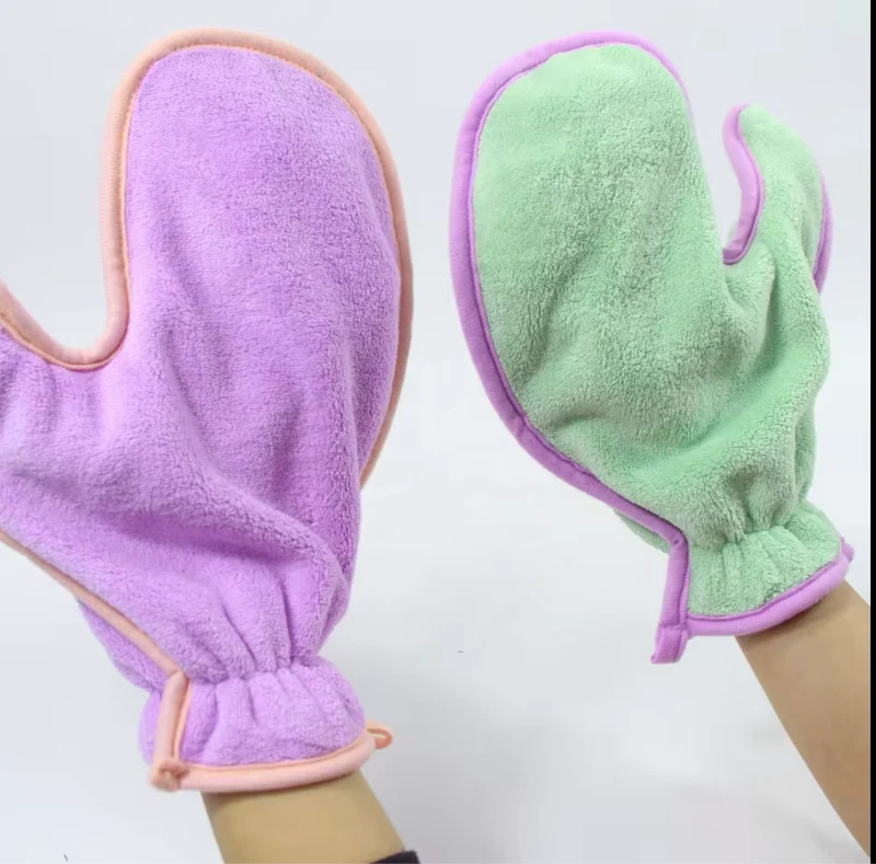 Microfiber scrunching hand towel