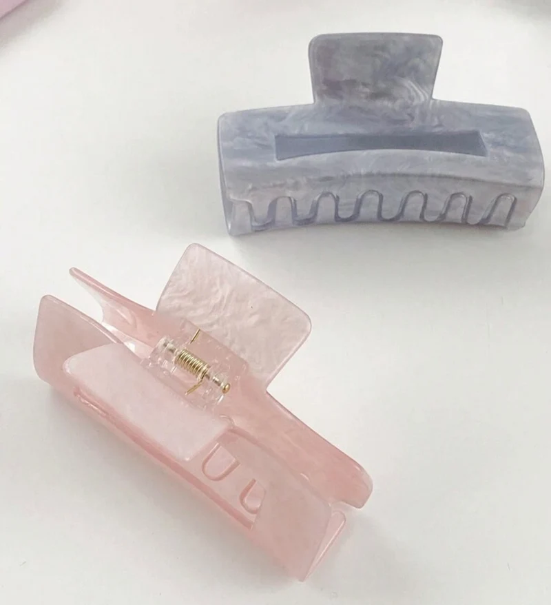 Rectangular acrylic claw clips