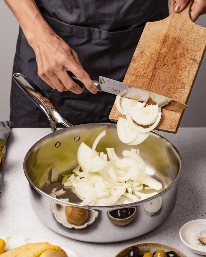 Sauteuse Inox Ultraply – Castel’Pro fixe – Cristel – Ø 24 & 28 cm